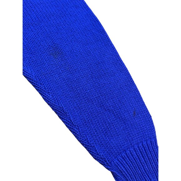 Vintage 90s Dockers Purple Heavy Knit Sweater Embossed Logo Oversized USA Large - Picture 6 of 8